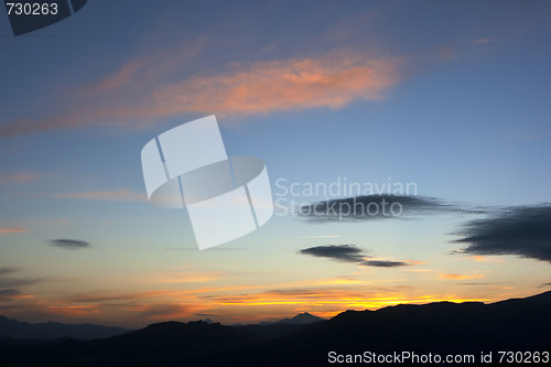 Image of moutain range landscape