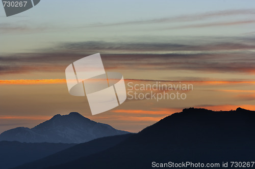 Image of moutain range landscape