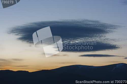 Image of moutain range landscape