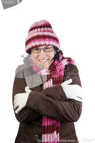 Image of christmas cold girl