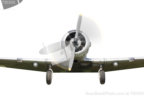 Image of war propeller fighter plane