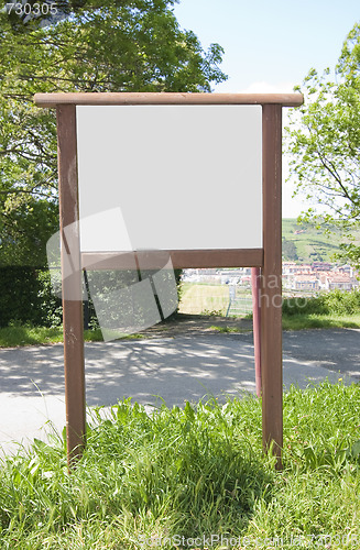 Image of blank bulletin board