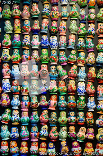 Image of Matryoshka doll souvenirs.