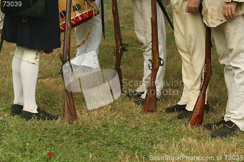 Image of Reviewing the Troops--Revolutionary War Reenactment