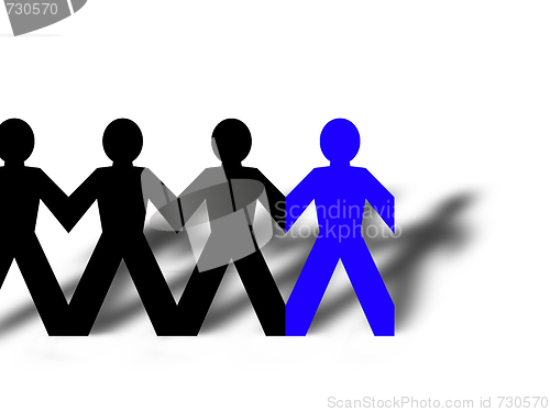 Image of Group Man Blue