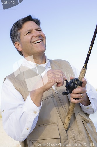 Image of Man Fishing