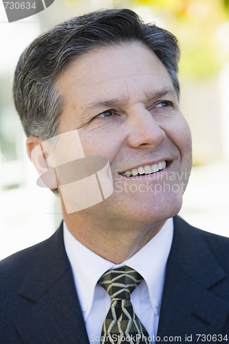 Image of Smiling Businessman