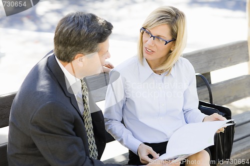 Image of Businesswoman and Businessman