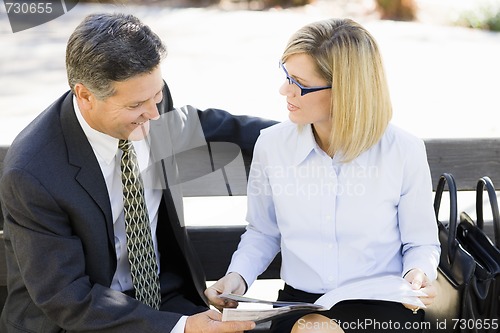 Image of Businesswoman and Businessman