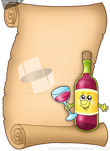 Image of Cartoon wine list