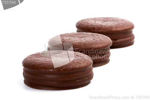 Image of three chocolate cookies