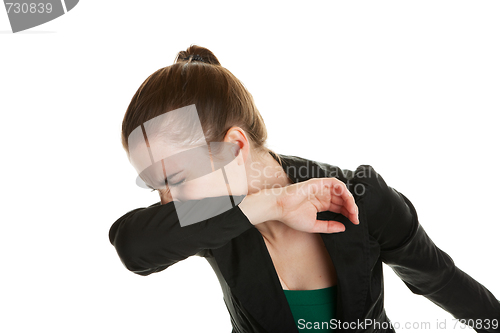 Image of Sneezing Woman