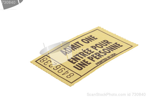 Image of Admit One Ticket