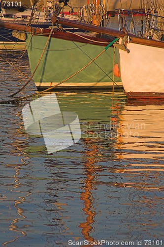Image of Yachts and reflections