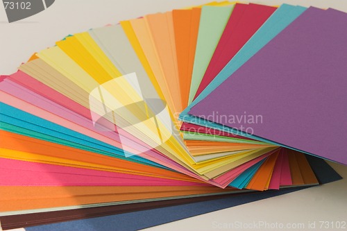 Image of Assorted colored card