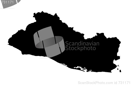 Image of Republic of El Salvador - white background