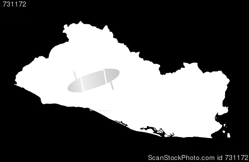 Image of Republic of El Salvador - black background