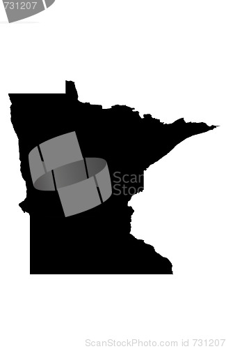 Image of State of Minnesota - white background