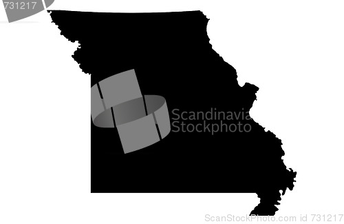 Image of State of Missouri - white background