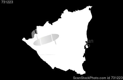 Image of Republic of Nicaragua - black background