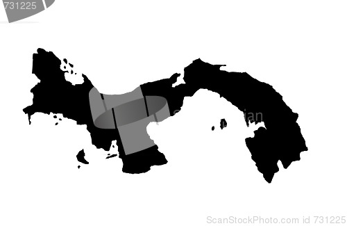 Image of Republic of Panama - white background