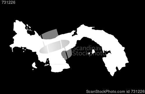 Image of Republic of Panama - black background