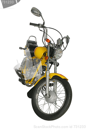 Image of Yellow motorbike