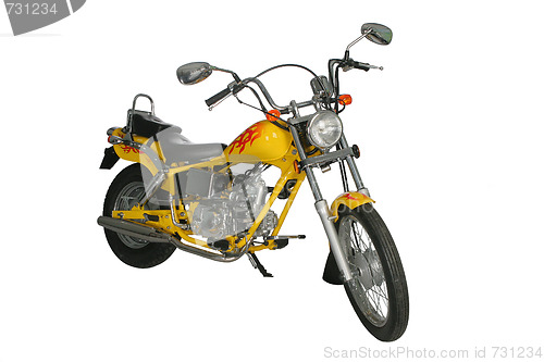 Image of Yellow motorbike