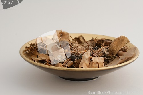 Image of Dish of pot pourri