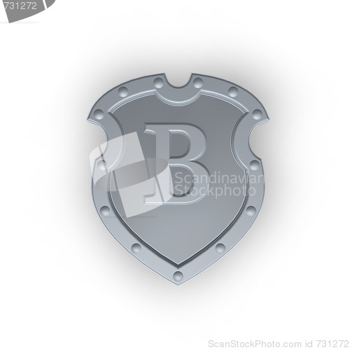 Image of shield with letter B