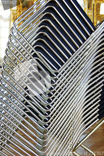 Image of metal chairs.