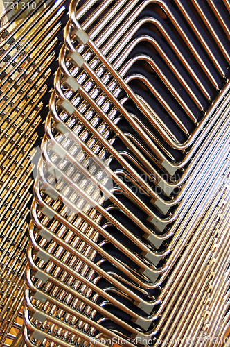Image of metal chairs.