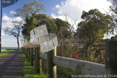 Image of path leading to sea