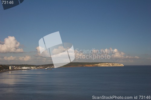 Image of Seascape with white cliffs