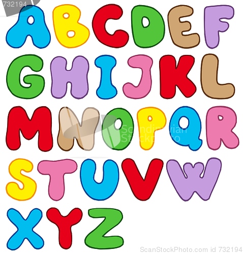 Image of Cartoon alphabet