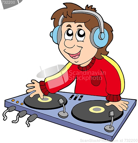 Image of Cartoon DJ boy