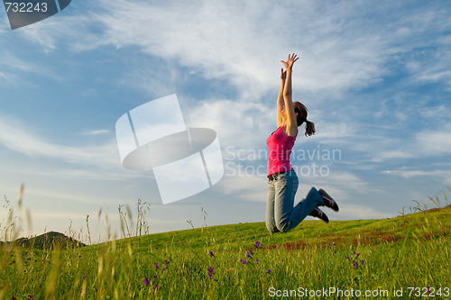 Image of Jumping on the field