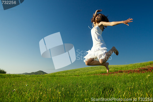 Image of Jumping on the field