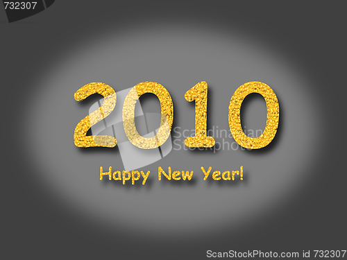 Image of 2010 Happy New Year Gray