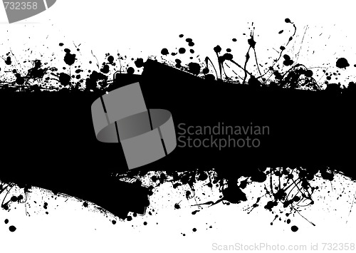 Image of roller ink splat