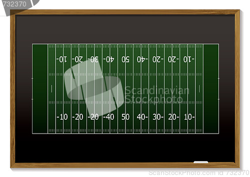 Image of american football blackboard