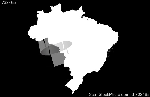 Image of Federative Republic of Brazil - black background