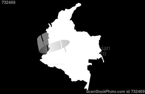 Image of Republic of Colombia - black background