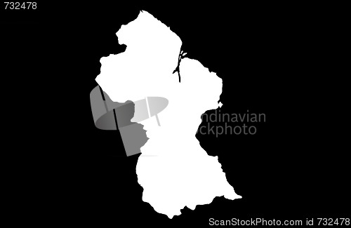 Image of Co-operative Republic of Guyana - black background