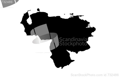 Image of Bolivarian Republic of Venezuela - white background