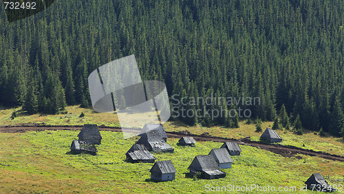 Image of Traditional mountain village in Transylvania,Romania