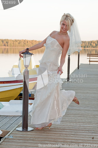 Image of Bride on the lake