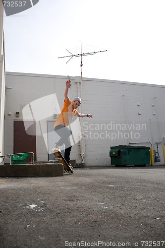 Image of Skateboarder Grinding