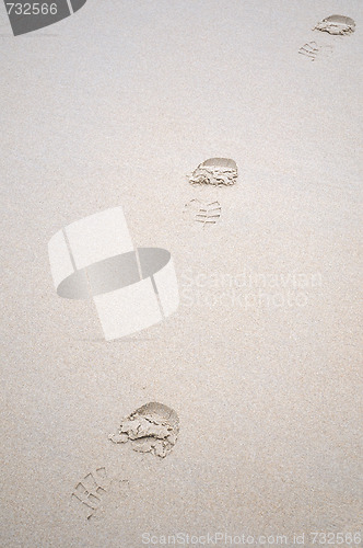 Image of traces on sand