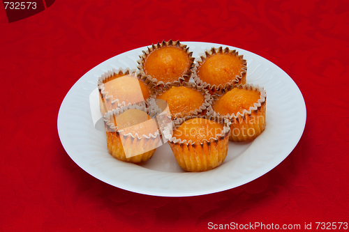 Image of Cakes in a plate